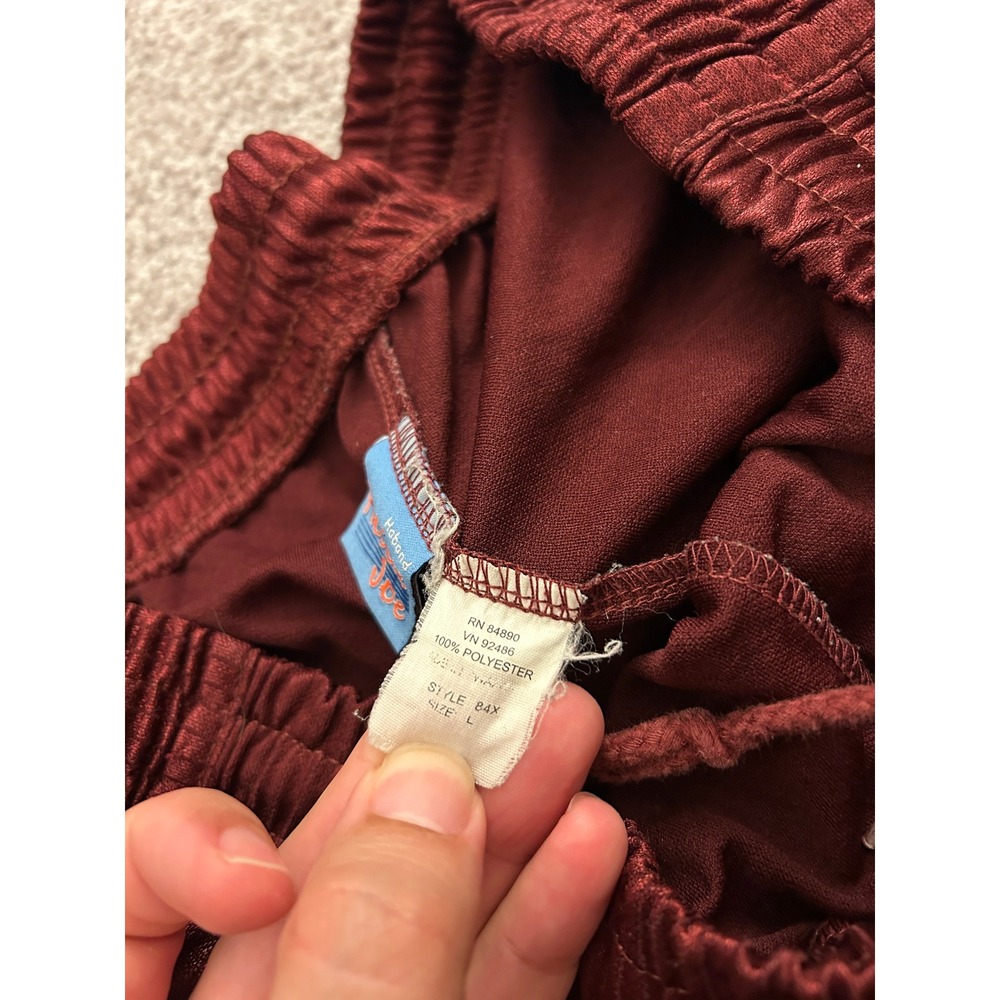 Haband Active Joe Mesh Athletic Shorts Mens L Maroon Excellent Textured Gym 84X - Picture 6 of 8